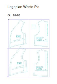 Weste Pia (lang+kurz)