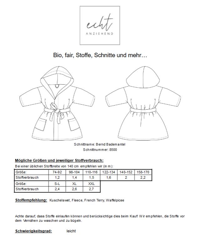 Bademantel Bernd