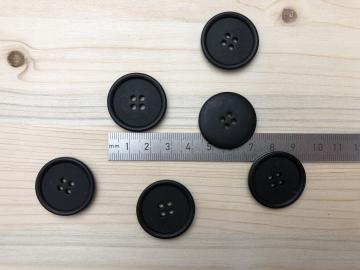 Bio Knopf 4 Loch Schwarz