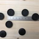 Bio Knopf 4 Loch Schwarz