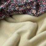 Bio Fleece Baumwolle rauch gelb