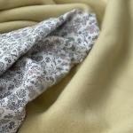 Bio Fleece Baumwolle rauch gelb