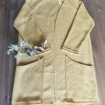 Bio Fleece Baumwolle rauch gelb