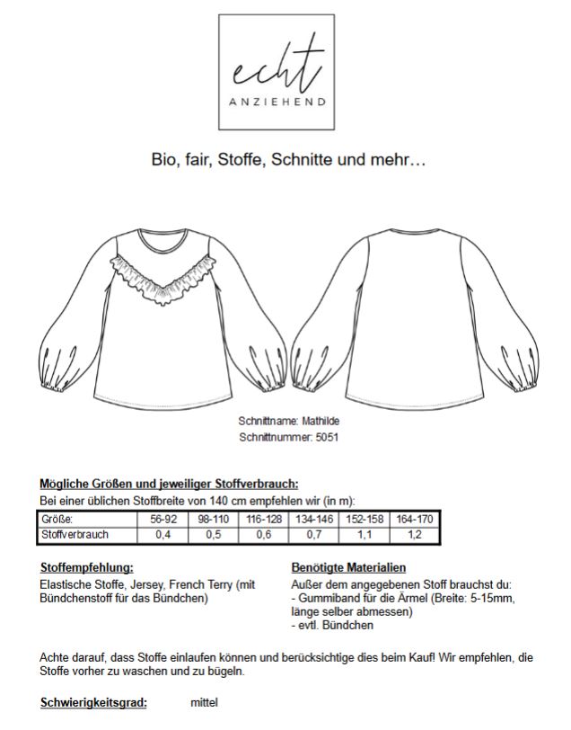 Mathilda Rüschenoberteil